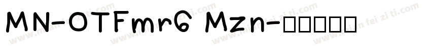MN-OTFmr6 Mzn字体转换